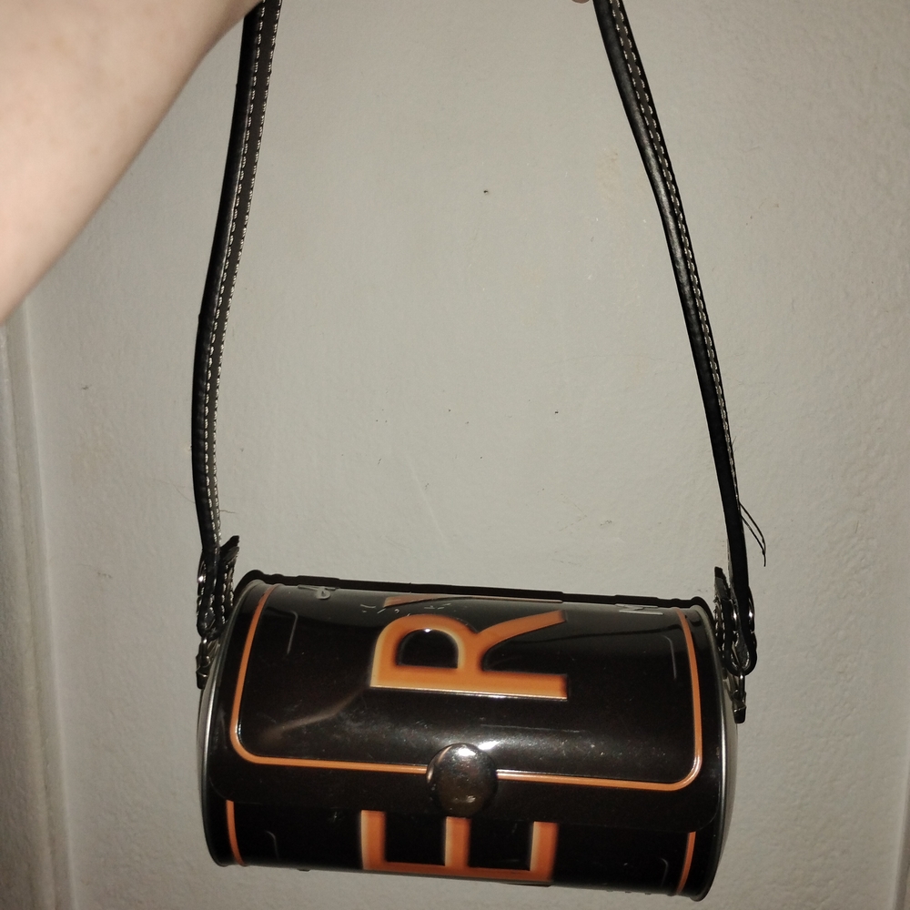 Harley Davidson Stylish Black and Orange Women's Bag